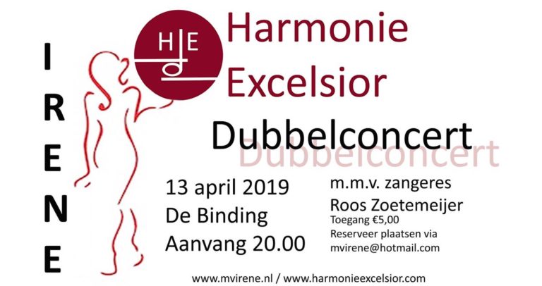 Dubbelconcert Irene en Excelsior