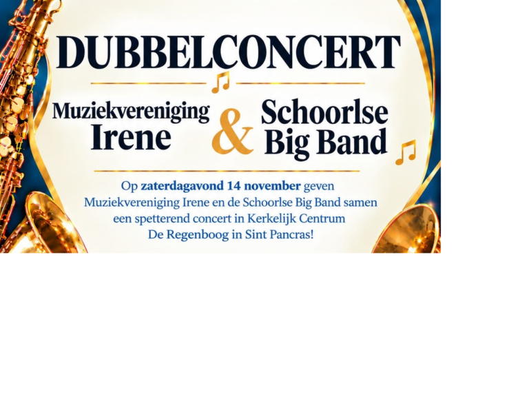 14 november Dubbelconcert met Schoorlse Big Band